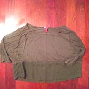 Olive Dolman Sleeve Tee